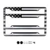 2pcs Universal Aluminum Alloy US Car License Plate Frame Cover Auto Accessory USA Flag Waterproof Number Plate Holder License Plate Covers Frames 6