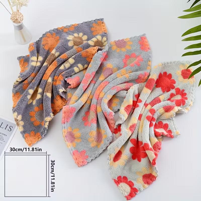 Ультрамягкие богемные полотенца с подсолнухами, полотенца для рук, кухонные тряпки, которые быстро сохнут и впитывают воду