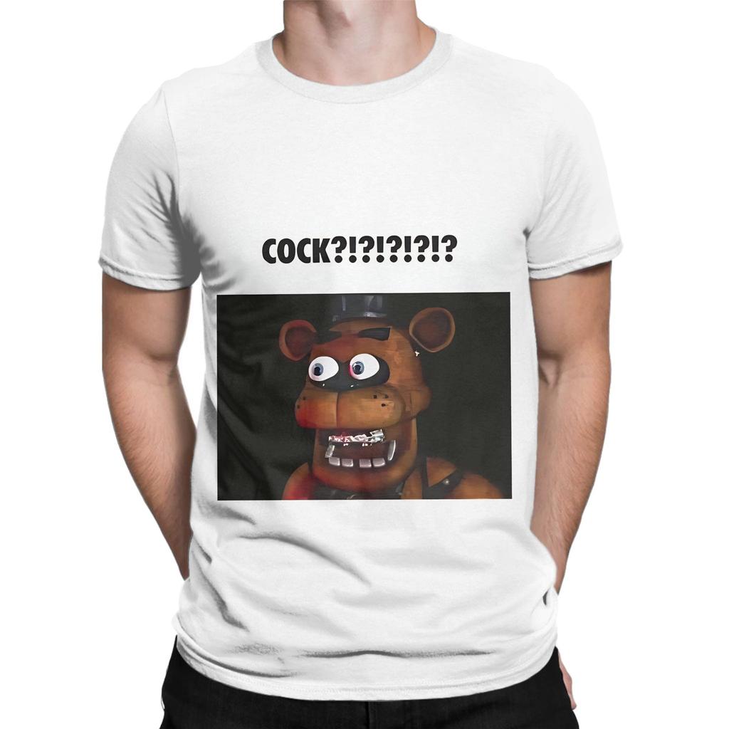 Фредди Фазбер Пять Ночей с Фредди Смешной Принт 100% Хлопок Футболка FNAF Футболки Топы Для Унисекс