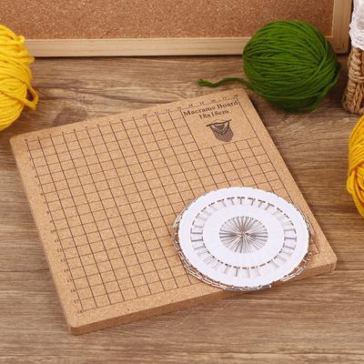 Творческая доска для макраме, ручная работа, вязание, сетка, пробковая доска, самодельная шерстяная пряжа, плетеная веревка, фиксированный инструмент, вязаная доска