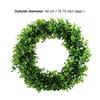 40cm Door Hanging Wall Window Flower Green Leaf Wreath Home Wedding Party Decor
