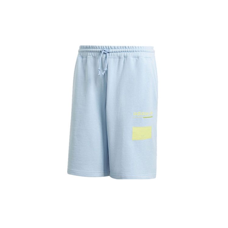 Adidas Оригинальные спортивные повседневные дышащие трикотажные удобные свободные шорты Clover, мужские шорты синего цвета DV1942