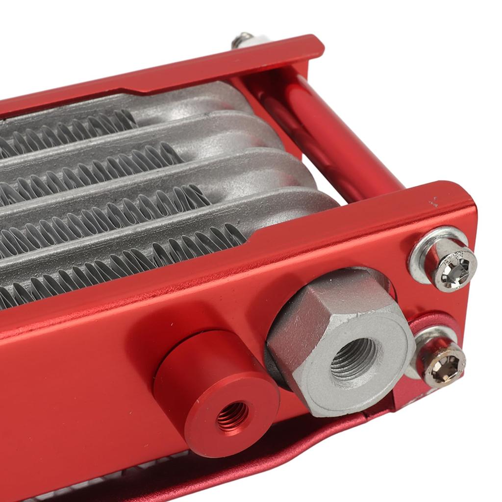 Motorcycle Cooler, 17PCS Motorcycle Cooler Radiator Set, 4 Row