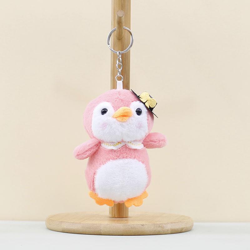 Adorable Cute Penguin Plush Toy Keychain Doll With Soft Short Fur And Colorful Hats