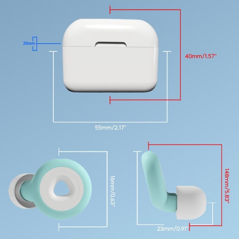 Noise Reduction Silicone Earplugs Anti-noise Hear Protect Ear Plugs Isolate the Noise for Sleep at Ease Working Ear Plug