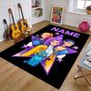 Custom KPop Demon Hunters Mat Personalized Name, Polyester Washable Indoor Entryway Rug, Gift for Christmas, Easter, Thanksgiving Day