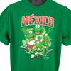 Футболка Senor Frogs Mexico 100% Хлопок Мужская Футболка Топ Мужской Размер XL Зеленая Футболка с изображением футбола Место назначения для путешествий