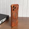 Magnetic Metal Phone Case With Built-in Kickstand IPhone 16 Pro Max 17 15 Aluminum Armor Cover