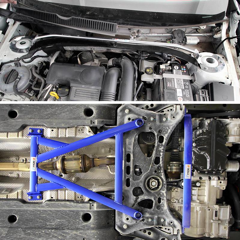 Factory Strut Bar Body Kit for Volkswagen Sagitar 2019-2024 Strut Brace Suspension Anti-tilt Tie Rod Reinforcement Accessories