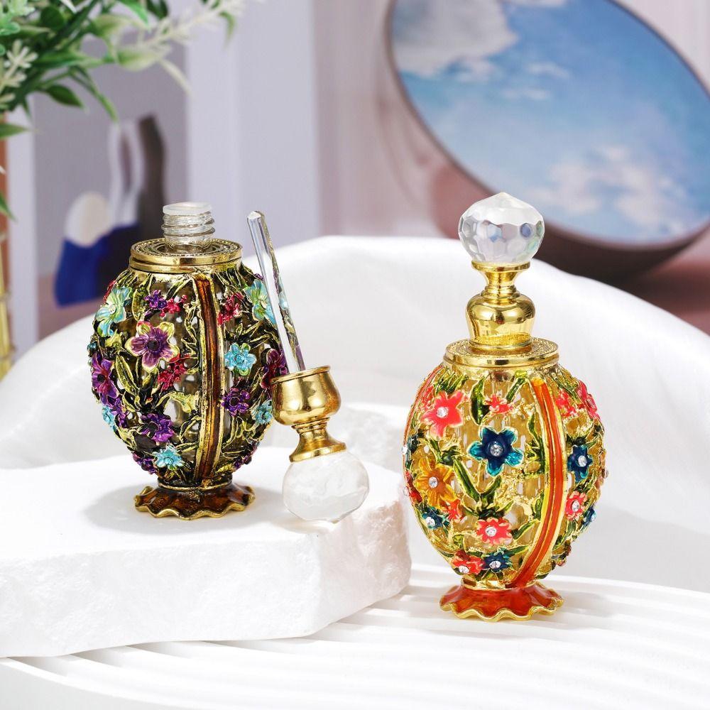 Винтажный стеклянный пустой флакон для духов 12 мл дорожные косметические контейнеры домашний декор