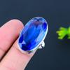 London Blue Topaz Gemstone 925 Sterling Silver Gift Jewelry Ring Size 10