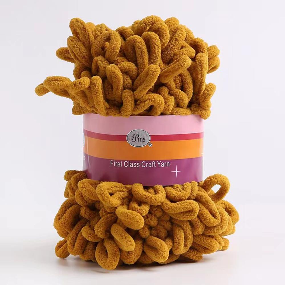 Hand-woven Chenille Yarn Polyester Knitting Yarn 100g Finger Loops Yarn