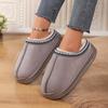 Furry Slippers Women Fall And Winter Indoor Home Warm Padded Monthly Shoes Thick Bottom Couple Cotton Slippers