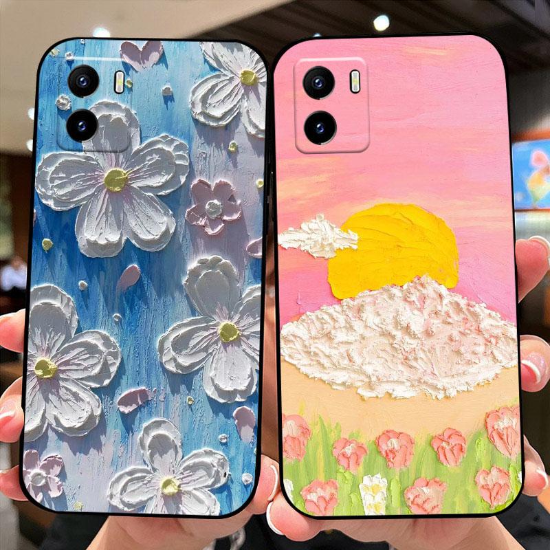 Для VIVO Y15s 4G Чехол Fundas V2139 Y15c Y15a Бабочки Цветы ТПУ Мягкий Силикон Тонкая Защитная Крышка Телефона Для Vivo Y15 4G Чехол Бампер