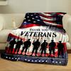 Thank You Veterans Flag Print Blanket bedroom Blanket for Livingroom Couch lunch break Soft throw for Friend's festival Gift