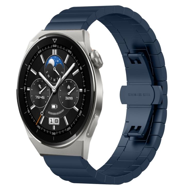 Для Huawei Watch GT 3 Pro 43 мм 20 мм Металлический стальной ремешок для часов с одной бусиной и бабочковой застежкой