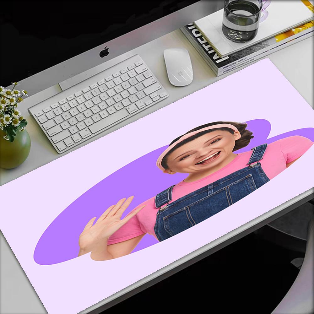 Ms. Rachel Theme Mouse Pad, Non Slip Rubber Base, Multifunctional Office & Home Decor, Perfect for Workspace Personalization.