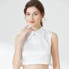 Women Lapel Fake Collar White Half Shirt False Collar Neckwear White Lapel Blouse Tops Shirt Detachable Collar Accessories