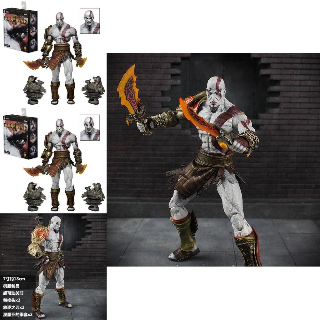 Neca God Of War 3 Кратос Экшн-фигурка 7 дюймов Высокодетализированная ПВХ Коллекционная модель