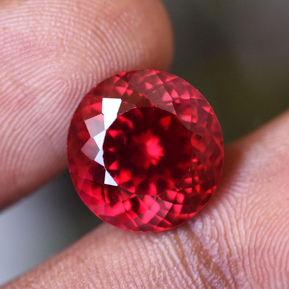 A++ Quality Natural Red Ruby 13 Ct Round Shape   Rare Loose Gemstone