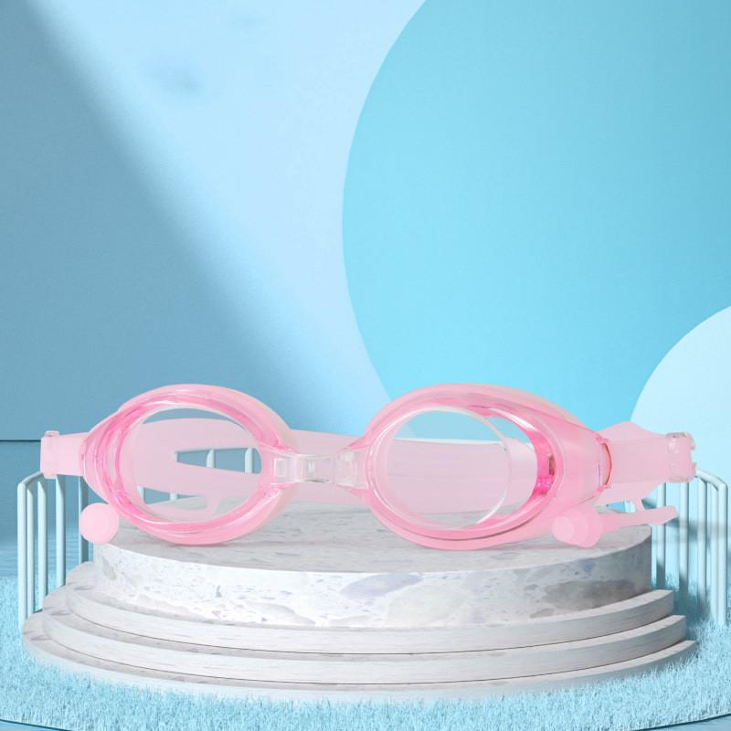 Регулируемые взрослые водонепроницаемые противотуманные плоские легкие большие оправы для гонок силиконовые очки для плавания с берушами