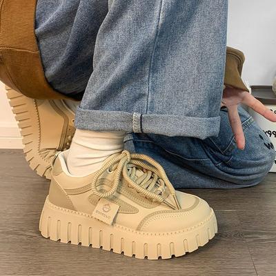 Женская обувь на высокой платформе Уит Весна Осень Женская обувь Кроссовки Легкая Модная одежда 2025 Оптовый дизайн Дешево