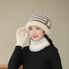 Mom Hat Girl Winter People Autumn and Winter Old Man Grandma Fashionable Old Lady Warm Knitted Wool Hat