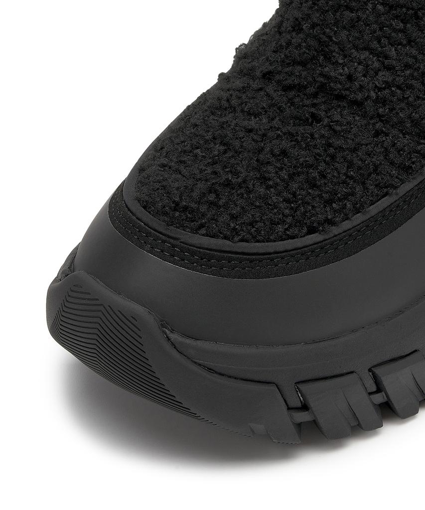 Hunter [Women] Wanderer Boucle Short Snow Boots - Black