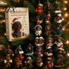 Christmas Tree Hanging Decoration 2026 Dachshund Advent Calendar with 24 Unique 2D Acrylic Ornaments, Festive Novelty Dog Gifts Countdown Box