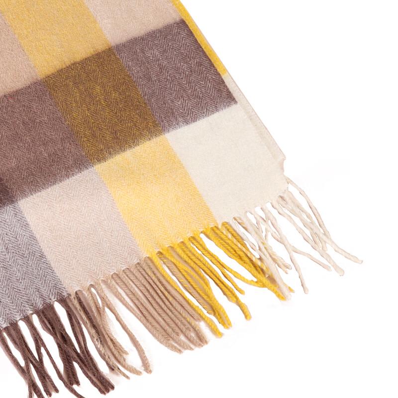 Aisi Yalan Yage 100% Wool Plaid Scarf