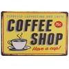 Vintage Shabby Chic Kaffee Menü Metall Zinn Zeichen Retro Home Bar Cafe Pub Taverne Wand dekoration dekorative Platte Poster für