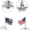 Motorcycle Flag Poles Mount for 1/2 Luggage Rack Motorcycle Flagpole Easy Install Flag Shelf With Base