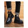 Mens High Top Waterproof Casual Retro British Style Work Short Martin Boots