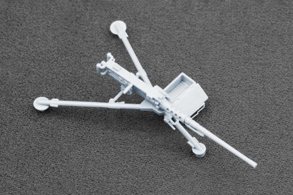 Набор для 3D-печати пулемета M2 Browning времен Второй мировой войны с M23 и ящиком для боеприпасов, тренога, станок, масштаб X 1/35, (SCXA35003) (Диорама)