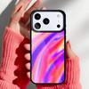 Неоновая Мраморная Арт Чехол для Телефона для iPhone 17 Air 16e 15 14 13 Pro Max Задняя Крышка для 12 11 Pro Coque