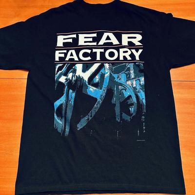 Футболка Fear Factory Черная 100% Хлопок Полный Размер SU606 Унисекс
