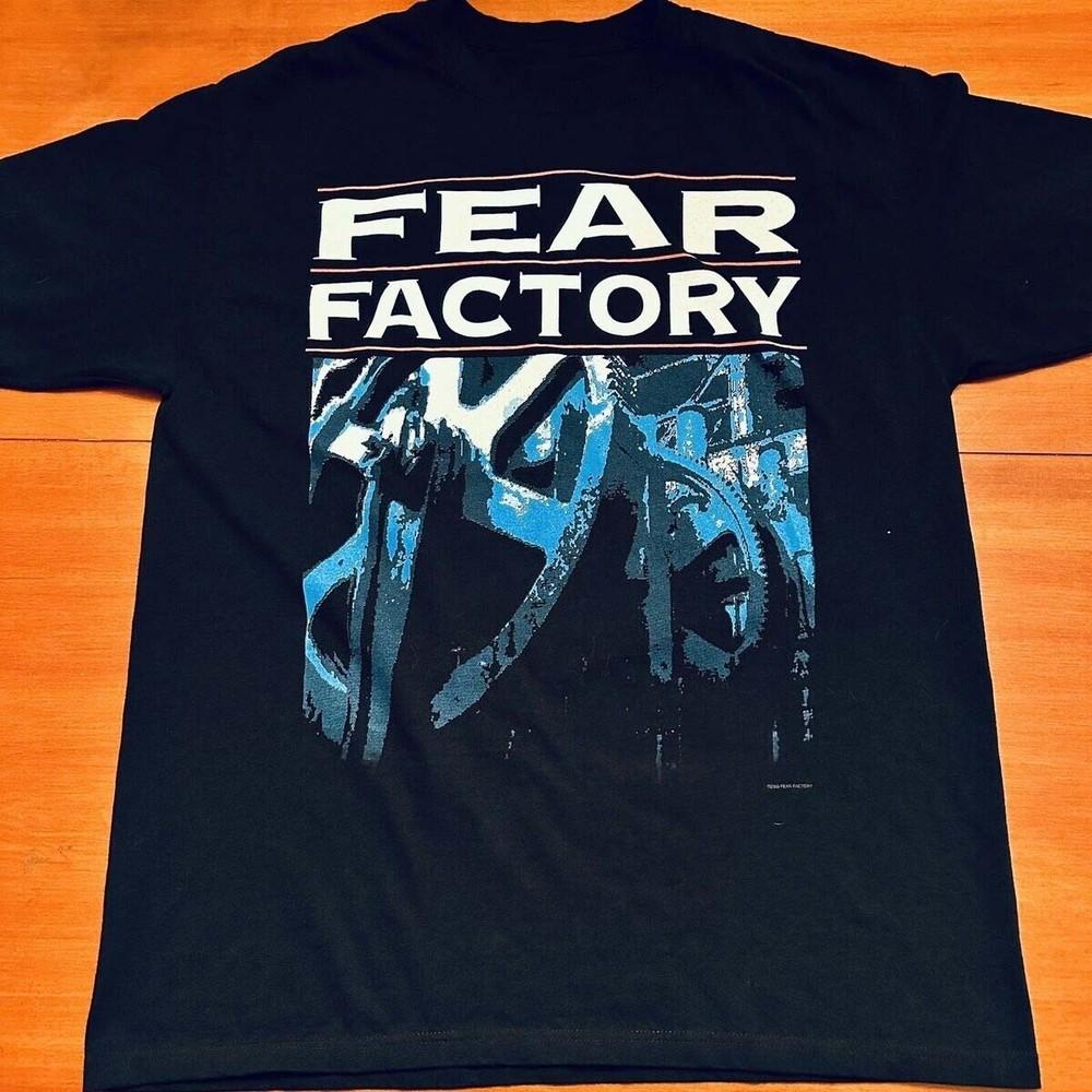 Футболка Fear Factory Черная 100% Хлопок Полный Размер SU606 Унисекс