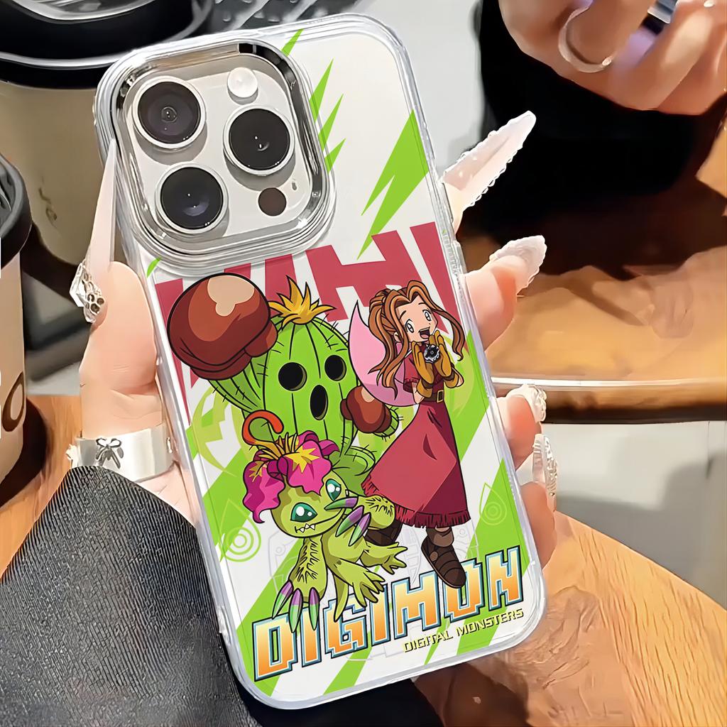 D-Digimon Agumon Phone Case For iPhone 17 16e 16 15 14 13 12 11 mini Pro Max X XR XSMAX 8 7 Air Plus Transparent Soft Cover