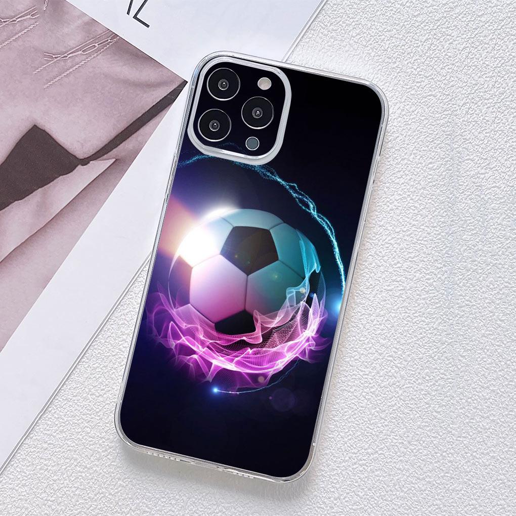 Soccer Football Love Phone Cover Casing for Motorola Moto G13 G14 G53 G54 G62 G72 G82 G84 E13 E20 G42 G32 G23 G22 Soft TPU Case