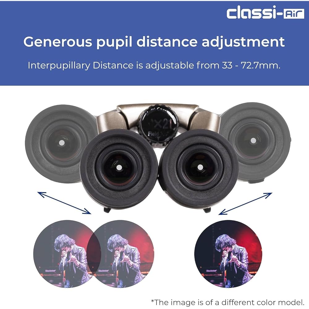 Kenko Classi-air 8x21DH Binoculars for Concerts, Roof Prism Type, 8x Magnification, 21mm Objective Lens, Ultra-Lightweight, Compact, Multi-Coated, Dee