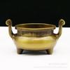 Three-Legged Tripod Buddha Offering Plate Copper Incense Living Room Ornament Aromatherapy Tube Cap Ear Burner Dam