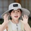 Широкополая шляпа от солнца Yousheng Outdoor с вентилятором на солнечной батарее, дышащая сетчатая шляпа с вентилятором на солнечной батарее, детская солнцезащитная шляпа