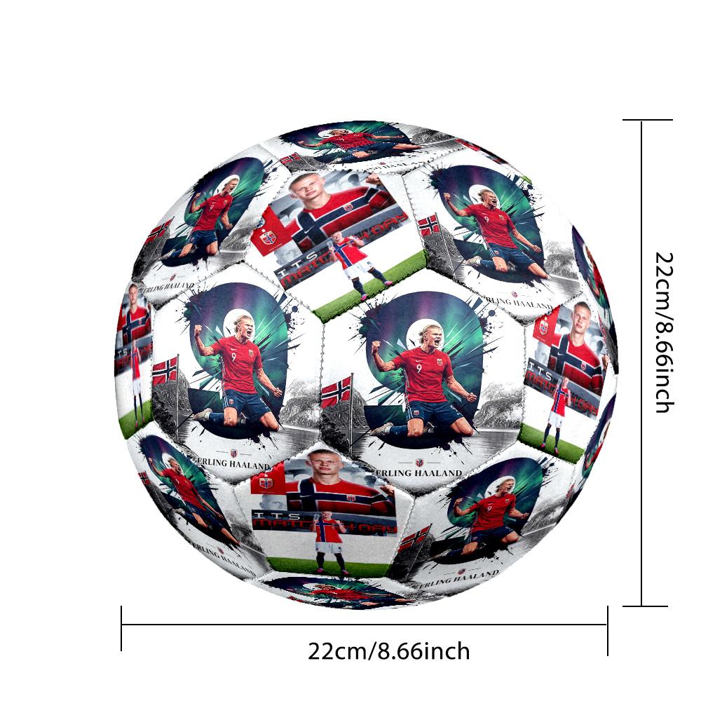 Haaland Norwegian National Football Team Size 5 Football Machinestitched Indooroutdoor Training And Matches Ideal For Soccer Enthusiasts