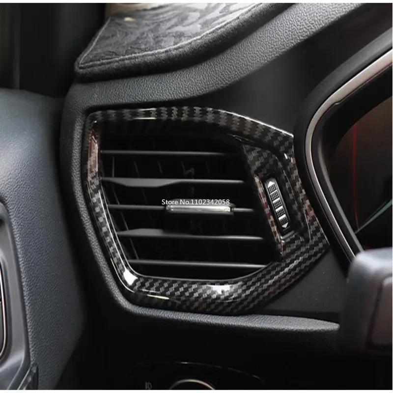 For Ford Focus 2024 Carbon Fiber Interior Accessories Door Armrest Window Lift Button gear panle rear air Cover Trim