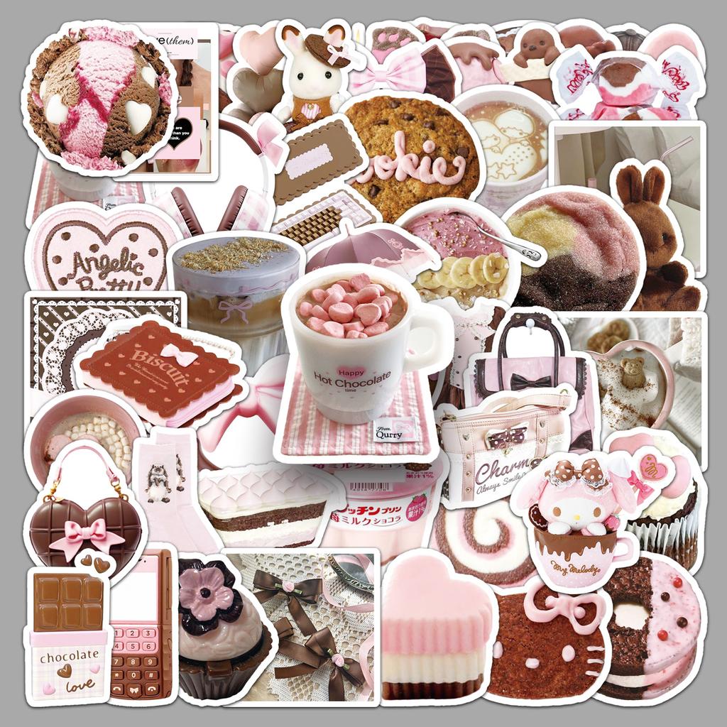 Милая наклейка с кошкой, креативная наклейка с изображением черного котенка Kawaii, играющего с милой канцелярской наклейкой для декоративного альбома своими руками