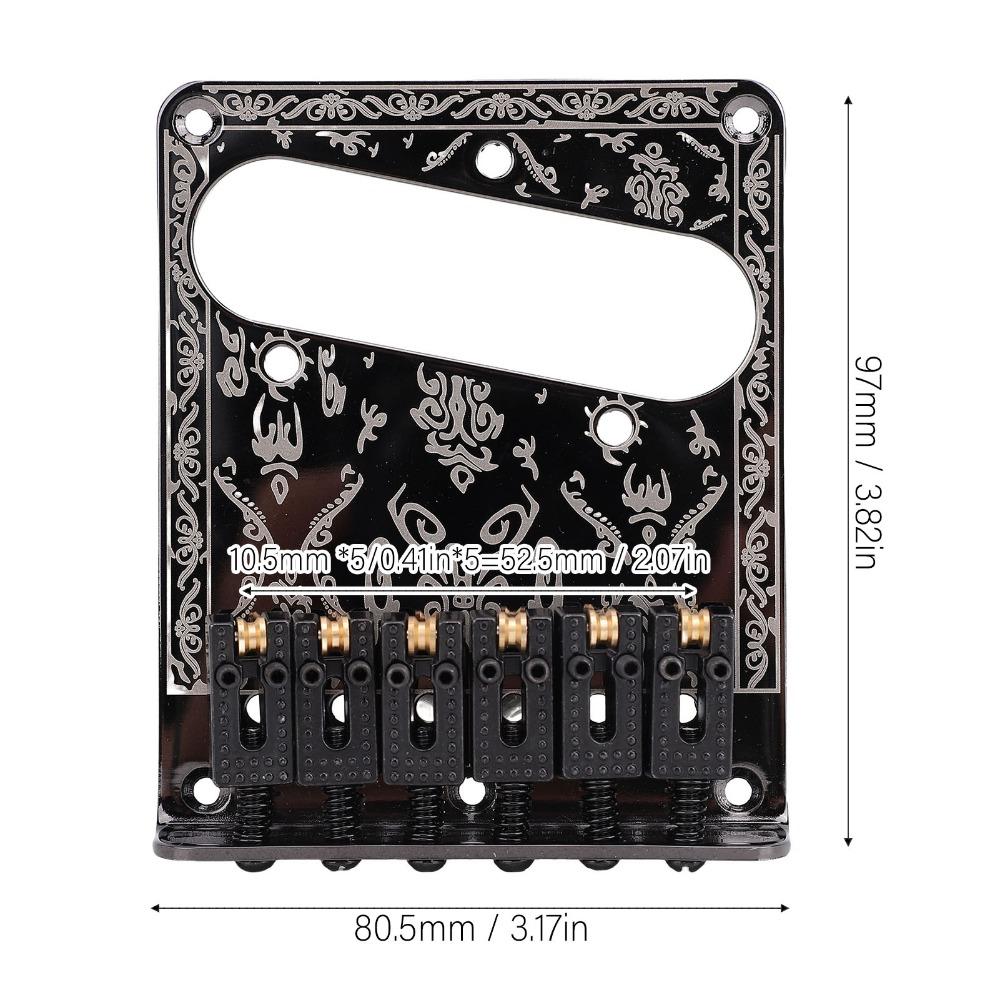 Vintage Carved Base Fixed Bridge Replacement for Telecaster Guitar Bridge For Electric Guitar