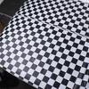 Rectangular Checkered DisposableTablecloth Plastic Table Decorative Cloth  Birthday Party