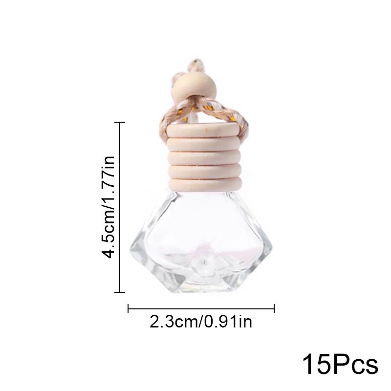 Автомобильные подвески для духов, креативная пустая бутылка, сделай сам, освежитель воздуха, украшение для духов, для эфирных масел, стеклянная подвеска