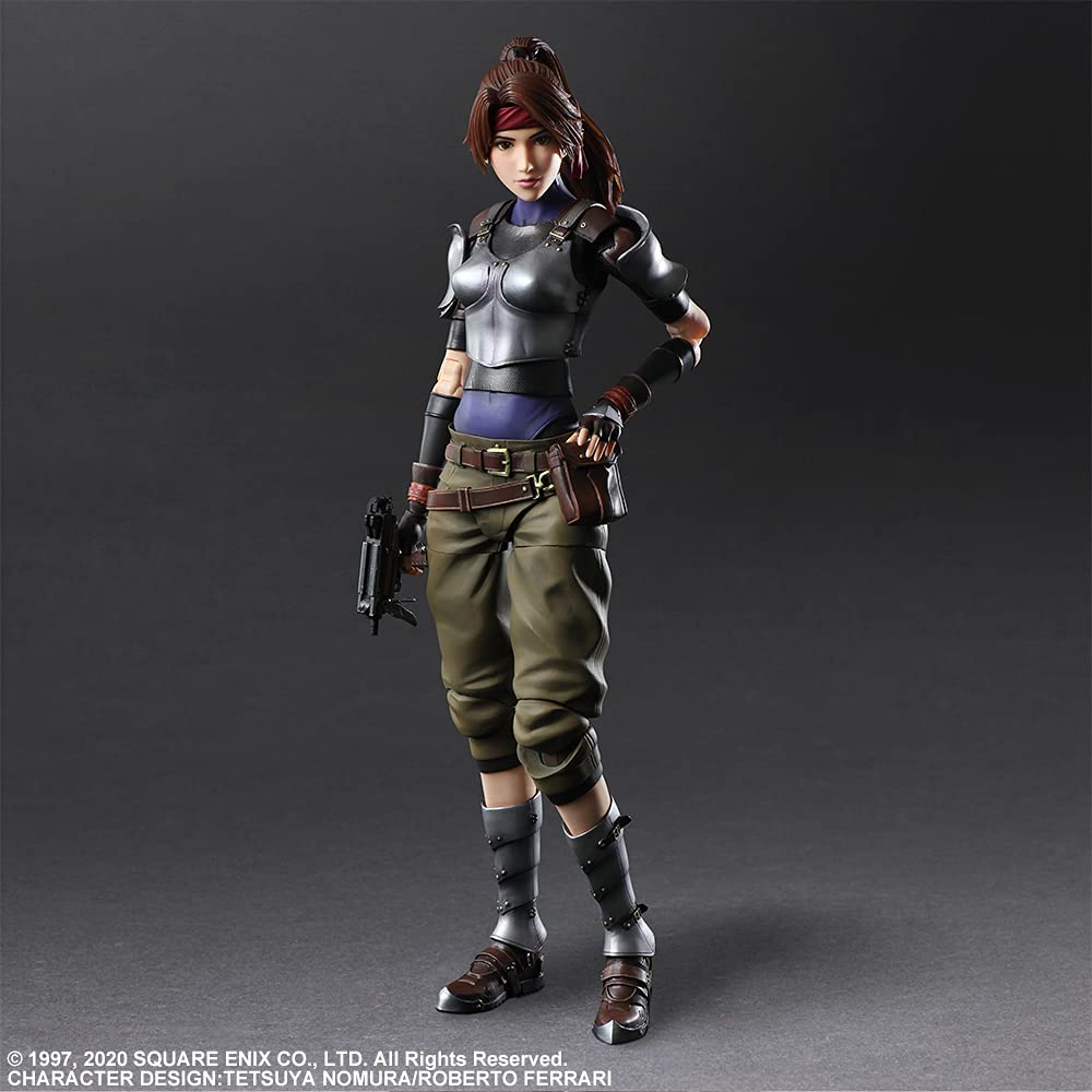 SQUARE ENIX Final Fantasy VII Remake PLAY ARTS Kai Jessie Bike SET PVC Painted Movable Figure &