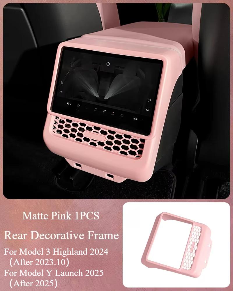 Защитная накладка на задний воздуховод для Tesla Model 3 Highland Model Y Juniper 2025 Задняя защита от пинков Рамка заднего воздуховода
